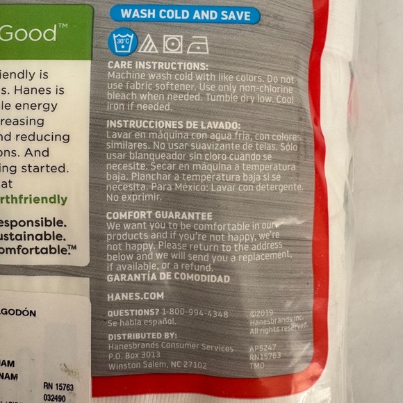 Hanes Ultimate Ultra Comfort Waistband Tagless Full Cut 7 Briefs Sz. XL 40-42" - Picture 8 of 11